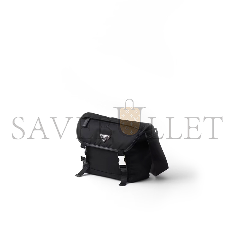 PRADA RE-NYLON AND SAFFIANO LEATHER SHOULDER BAG 2VD066 (22.5*18*10cm) PRADA RE-NYLON AND SAFFIANO LEATHER SHOULDER BAG 2VD066 (22.5*18*10cm)